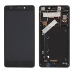 OEM LCD Screen and Digitizer Assembly with Front Housing for Lenovo A7000 – Black