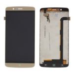 LCD Screen and Digitizer Assembly + Frame Replace Part for Elephone P8000 – Gold