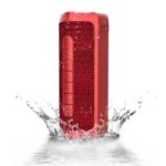 Portable Outdoor Waterproof Bluetooth Stereo Speaker with Mic for iPhone X etc. – Red