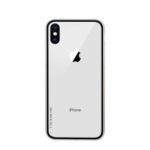 NXE Glass Case for iPhone XS 5.8 inch 0.7mm 9H Glass Back + TPU Edge Hybrid Case – Black