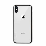 NXE Glass Casing for iPhone XS Max 6.5 inch, 0.7mm 9H Glass Back + TPU Edge Hybrid Case – Black