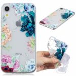 Pattern Printing Embossed TPU Soft Case for iPhone XR 6.1 inch – Colorful Flowers