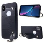 Triangle Pattern TPU Protection Case for iPhone XS / X 5.8 inch – Black
