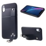 For iPhone XR 6.1 inch Triangle Pattern TPU Mobile Phone Case – Black