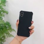 Plush Paint Shockproof TPU Case for iPhone XS / X 5.8 inch – Black