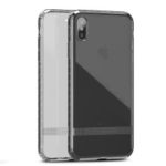 IPAKY Transparent Diamond Texture Soft TPU Phone Cover for iPhone XS Max 6.5 inch – Black