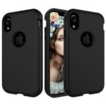 Detachable Hybrid 3-in-1 Shock Absorption Full-body Protective Case Cover for iPhone XR 6.1 inch – Black