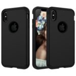 Detachable 3-in-1 Shock Absorption PC TPU Hybrid Case for iPhone XS Max 6.5 inch – Black