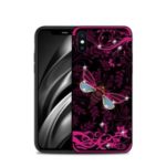 NXE Insect Pattern Diamante TPU Case for iPhone XS Max 6.5 inch – Rose Bee
