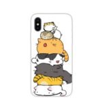 For iPhone XS Max 6.5 inch Pattern Printing Soft TPU Mobile Case – Cats Pattern