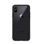 NXE Clear 9H Glass Back + TPU Edge Hybrid Case for iPhone XS 5.8 inch – Black