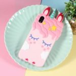 3D Unicorn Pattern Silicone Back Case for iPhone XR 6.1 inch