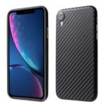 For iPhone XR 6.1 inch Ultra Thin Carbon Fiber Texture PC Case