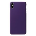 Rubberized Hard PC Cell Phone Shell for iPhone XS Max 6.5 inch – Purple