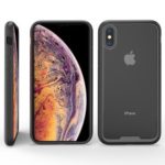 Two-color Scratch Resistant Acrylic TPU PC Phone Case for iPhone XS Max 6.5 inch – Black