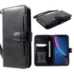 Detachable 2-in-1 Premium Crazy Horse PU Leather Case for iPhone XR 6.1 inch – Black