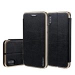 CMAI2 Leather Stand Case with Card Slot for iPhone XS Max 6.5 inch – Black