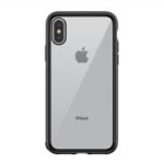 DEVIA TPU Edge + Tempered Glass Back Hybrid Cellphone Cover for iPhone XS Max 6.5 inch – Black