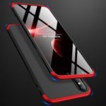 GKK Detachable 3-Piece All-wrapped Matte PC Phone Case for iPhone XS Max 6.5 inch – Black / Red