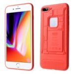 3D Mobile Mainboard Patten TPU Case for iPhone 8 Plus / 7 Plus – Red