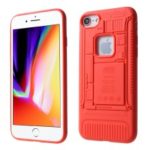 3D Mobile Mainboard Patten Soft TPU Case for iPhone 8/7 – Red