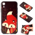Pattern Printing Embossed TPU Case for iPhone XR 6.1 inch – Fox