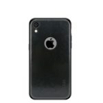 MOFI PU Leather Coated PC + TPU Hybrid Phone Case for iPhone XR 6.1 inch – Black
