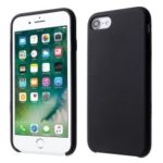 For iPhone 8 / 7 4.7 inch Silky Solid Silicone Case – Black