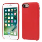 PU Leather Coated PC Mobile Phone Shell for iPhone 8 / 7 4.7 inch – Red