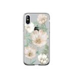 COMMA [Diamond Flower] IML PC TPU Hybrid Cell Phone Case for iPhone XS / X 5.8 inch – Style A