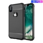 50Pcs/Set Drop-resistant TPU Case Cover for iPhone XS / X 5.8 inch – Black