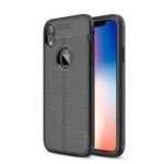 IPAKY Litchi Texture Soft TPU Protection Case for iPhone XR 6.1 inch – Black