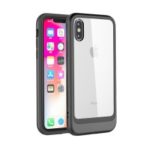 Detachable Transparent PC TPU Case for iPhone XS Max 6.5 inch – Black