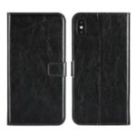Crazy Horse Leather Wallet Case for iPhone XS Max 6.5 inch – Black