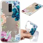 Pattern Printing Embossment Flexible TPU Case for Samsung Galaxy A6+ (2018) – Flowers Pattern
