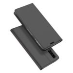 DUX DUCIS Skin Pro Series Flip Case for Samsung Galaxy A7 (2018) PU Leather Card Holder Phone Cover – Dark Grey
