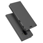DUX DUCIS Skin Pro Series PU Leather Protection Mobile Phone Case for Samsung Galaxy J6 Plus  – Dark Grey