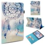 Pattern Printing Wallet Stand Smart Awakening Leather Case for Samsung Galaxy Tab S4 10.5 T830 T835 – Blue Dream Catcher