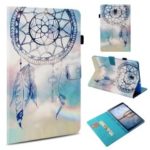 Leather Case for Samsung Galaxy Tab A 10.5 (2018) T590 T595 / Pattern Printing / Wallet / Stand / Smart Awakening – Blue Dream Catcher