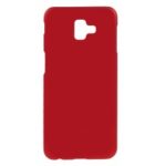 Rubberized PC Hard Shell for Samsung Galaxy J6+ – Red