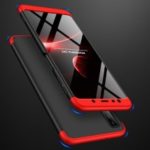 GKK Detachable 3-Piece Matte Hard Back Case for Samsung Galaxy A7 (2018) – Red / Black