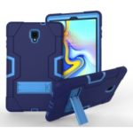 Cool PC + Silicone Hybrid Kickstand Protection Shell for Samsung Galaxy Tab A 10.5 (2018) T590 T595 – Baby Blue / Dark Blue