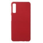 Rubberized Hard Plastic Mobile Phone Case for Samsung Galaxy A7 (2018) – Red