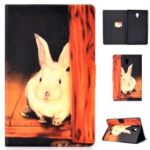 Pattern Printing Leather Stand Case for Samsung Galaxy Tab A 10.5 (2018) T590 T595 – Cute Rabbit
