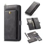 Retro Style Detachable 2-in-1 Magnetic Wallet Leather Case for Samsung Galaxy Note9 SM-N960 – Black