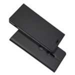 Auto-absorbed Stand Leather Case with Card Slot for Sony Xperia XZ3 – Black