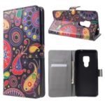Pattern Printing PU Leather Magnetic Wallet Stand Case for Huawei Mate 20 – Abstract Pattern