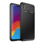 TPU Case for Huawei Honor 8X, Beetle Series Carbon Fiber TPU Protection Mobile Phone Cover – Black