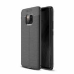 Litchi Texture TPU Back Case for Huawei Mate 20 Pro – Black
