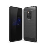 Carbon Fiber Texture TPU Case for Huawei Mate 20 – Black
